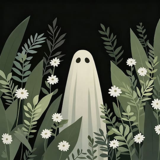 11" x 11" Ghost in Greenery Canvas Painting Kit by Craft Smart®